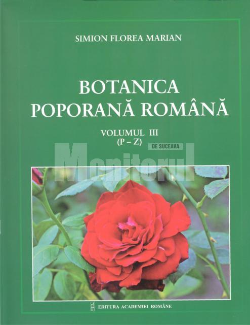 Botanica Poporană Română