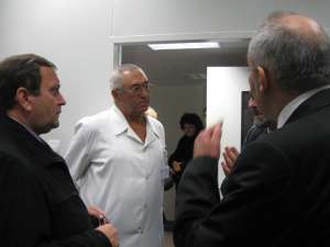 Gheorghe Flutur a fost prezent la recepţia lucrărilor, alături de dr. Sorin Hîncu şi Vasile Rîmbu