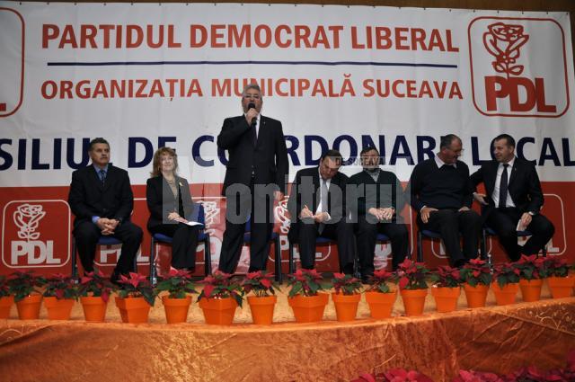 Şedinţa Consiliului de Coordonare Local al filialei PD-L din municipiul Suceava
