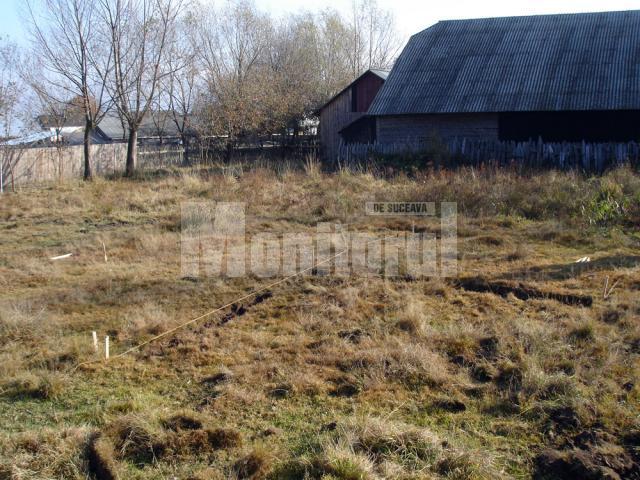 Locul în care a fost identificat tumulul de la Valea Moldovei