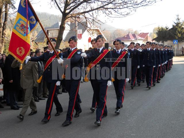 Elevi ai Colegiului Militar Liceal „Ştefan cel Mare” din Câmpulung Moldovenesc