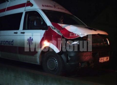 Ambulanţa transporta un bolnav de la o clinică din Timişoara către localitatea de domiciliu, Botoşani