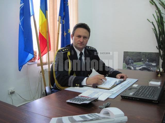 Comisarul-şef Cezar Ciorteanu, şef al noului Serviciu Judeţean al Poliţiei de Frontieră Suceava