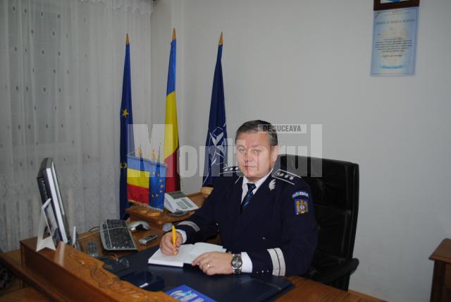Comisarul-şef Ioan Nichitoi, noul comandant al Poliţiei municipiului Fălticeni