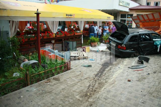 Accidentul în care un pieton a fost omorât pe trotuar, la Câmpulung Moldovenesc
