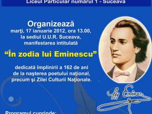 „În zodia lui Eminescu”, la Suceava