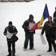 20 de persoane au participat ieri la un protest în centrul municipiului Fălticeni