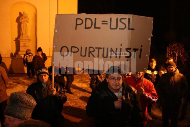 Protest la Suceava, vineri, 20 ianuarie