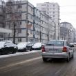 În condiţii de iarnă s-a circulat ieri şi pe străzile din municipiul Suceava