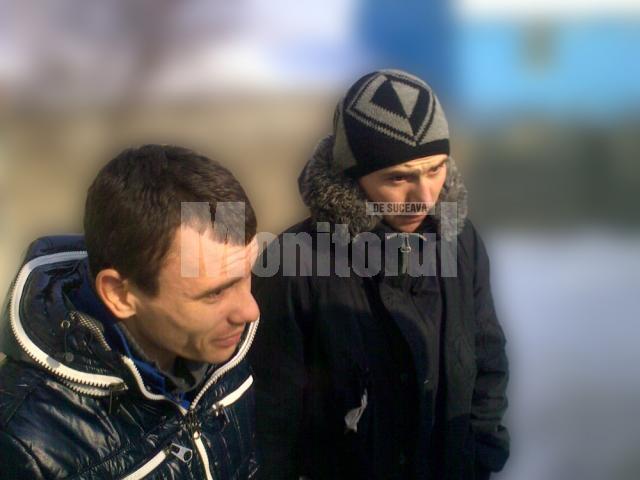 Silviu Pătraşcu (stânga) şi Petrişor Mihai au fost arestaţi preventiv