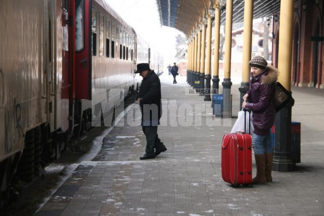 Călători îngheţaţi în Gara Burdujeni