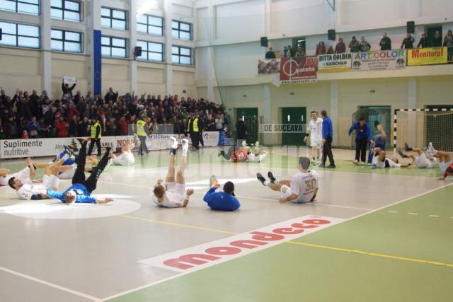 Handbaliştii suceveni au făcut un meci excelent şi au obţinut o victorie concludentă în faţa croaţilor de la RK Bjelovar