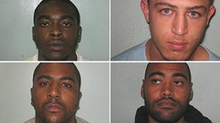 John Otugade, Christopher N Jie, Errol Jeffrey şi Danny Dixon au fost condamnaţi la închisoare pe viaţă. Foto: bbc.co.uk