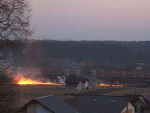 Case în pericol din cauza incendierii miriştilor
