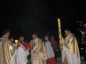 Slujba de Înviere de la Basilica Minor din Cacica