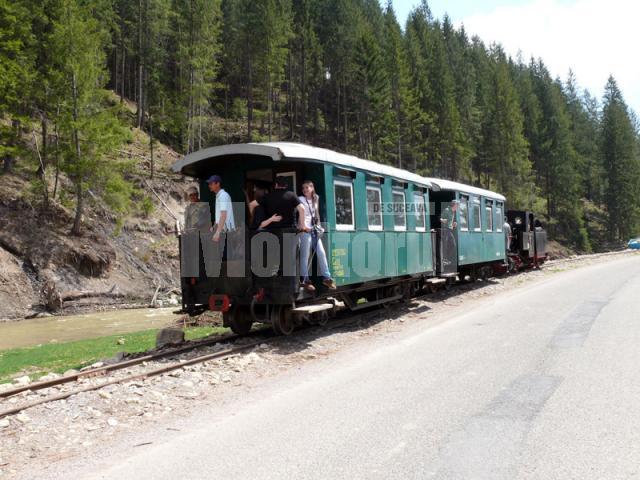 Mocăniţa a circulat din nou la Moldoviţa, în minivacanţă