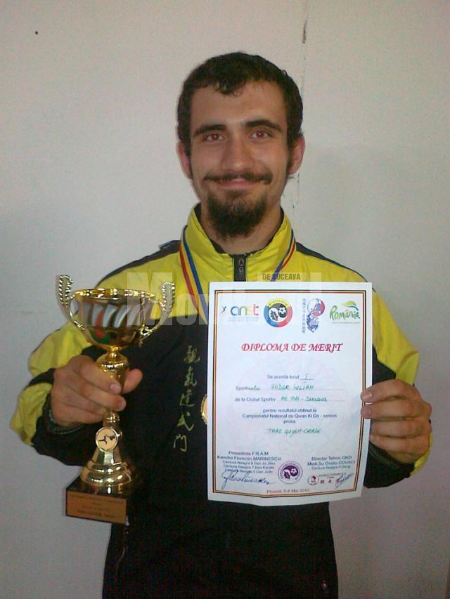 Iulian Fodor a devenit campion naţional în concursul de tehnică, grade