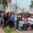 Marş pe străzile Sucevei, împotriva drogurilor, tutunului, violenţei