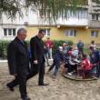 Ion Lungu şi Lucian Harşovschi la inaugurarea noului loc de joacă