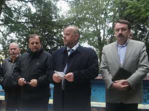 Gheorghe Flutur şi Aurel Olărean s-au întâlnit joi cu cetăţenii municipiului Rădăuţi