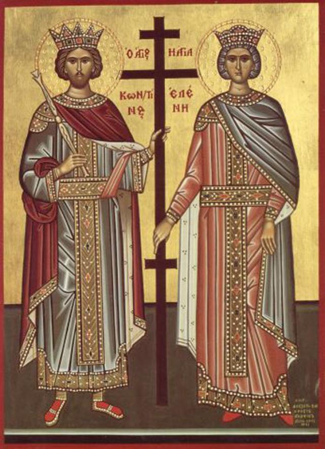 Sfinţii Împăraţi Constantin şi Elena, cei întocmai cu Apostolii