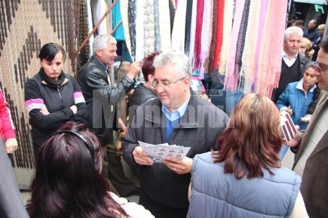 Ion Lungu s-a întâlnit cu comercianţii din Bazar, pe care i-a asigurat de sprijinul său