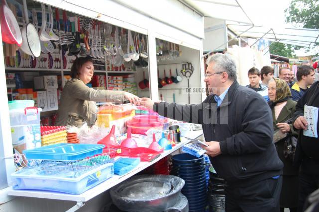 Ion Lungu s-a întâlnit cu comercianţii din Bazar, pe care i-a asigurat de sprijinul său