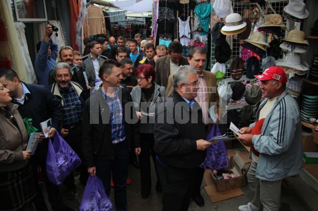 Ion Lungu s-a întâlnit cu comercianţii din Bazar, pe care i-a asigurat de sprijinul său