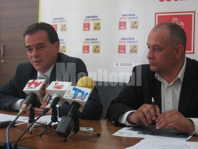 Ludovic Orban a venit la Suceava pentru a susţine candidatura lui Alexandru Băişanu