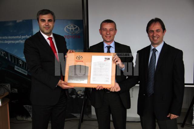 Toyota Suceava a primit distincţia de excelenţă în servicii de tinichigerie-vopsitorie
