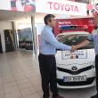 Predarea oficială a maşinii s-a făcut ieri, la reprezentanţa Toyota Suceava