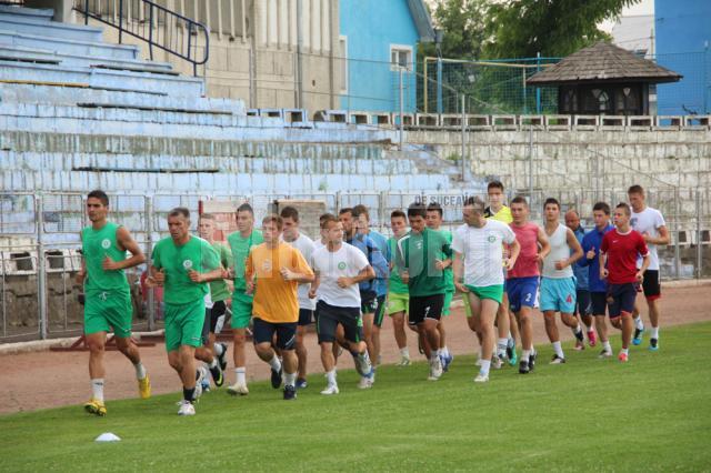 Jucătorii lui Sporting au efectuat ieri un antrenament de acomodare după ce s-au reunit pe stadionul Areni