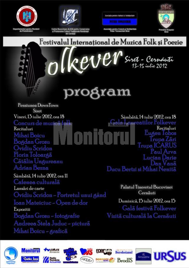 Festivalul Internaţional de Muzică Folk şi Poezie „Folkever” 2012