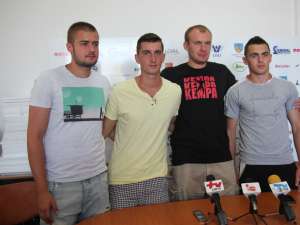 Tudor Stănescu, Alin Ilii, Andrei Staricov şi Mihai Sandu, patru dintre jucătorii transferaţi de Universitatea Suceava în ultima perioadă