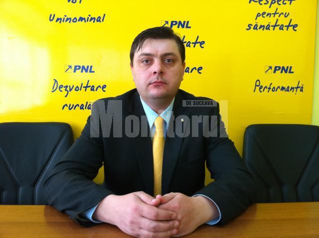 Preşedintele Organizaţiei Municipale Suceava a PNL, Marius Zmău