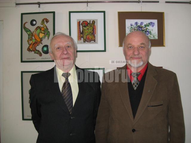 Artiştii plastici Radu Bercea şi Ioan Bodnar