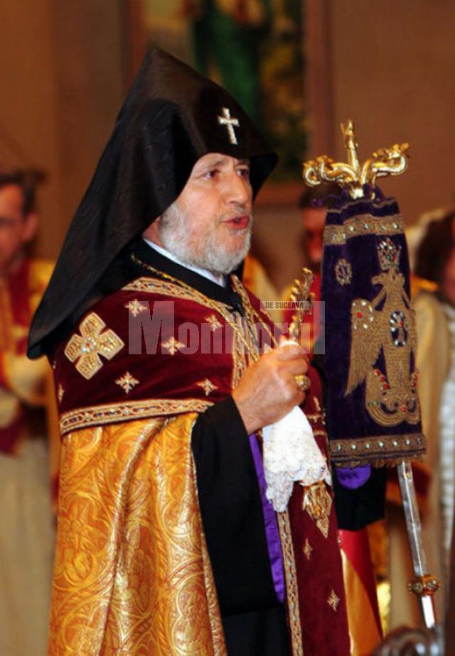 Sanctitatea Sa Karekin al II-lea, Catolicos şi Patriarh Suprem al tuturor armenilor, ajunge astăzi la Suceava