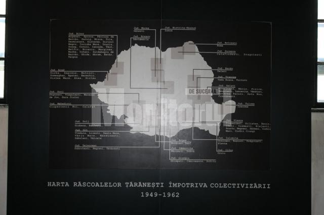 Harta răscoalelor ţărăneşti din 1949-1962