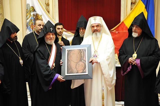 Catolicosul şi Patriarhul Suprem al Tuturor Armenilor, în vizită la Patriarhia Română