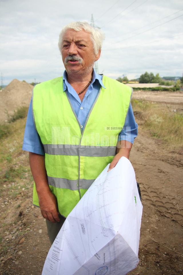 Gheorghe Ghiuţă, dirigintele de şantier al lucrării din partea Administraţiei Apelor Române