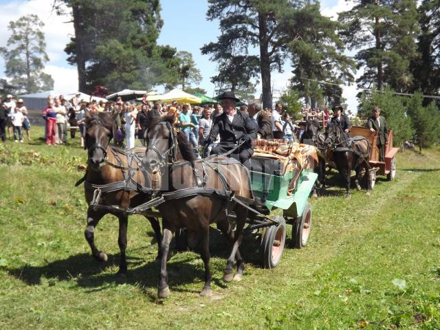 Peste 1000 de spectatori au venit la Herghelia Lucina, pentru a participa la Festivalul huţulilor