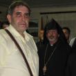 Varujan Pambuccian alături de Patriarhul Catolicos Karekin al II-lea la vernisajul expoziţiei