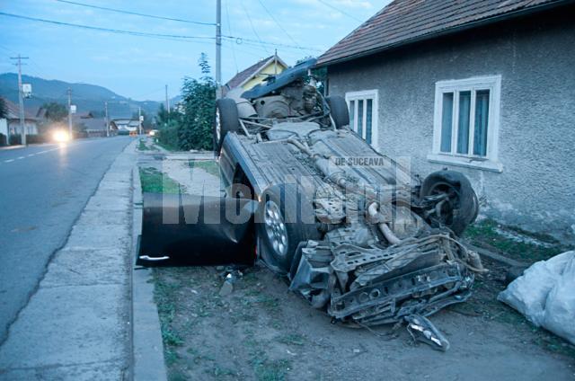 Maşina implicată în accidentul de la Câmpulung Moldovenesc