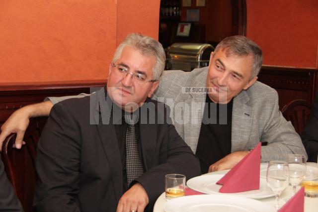 Primarul Ion Lungu alături de Ştefan Birtalan