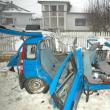 Fiat-ul cu care circula familia Mihoc, aruncat zece metri înapoi