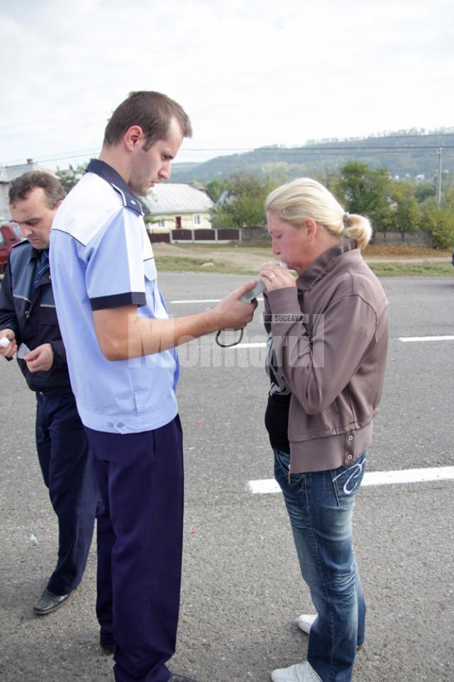 Soferita a fost verificata cu etilotestul rezultand ca nu a baut