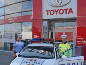 Poliţia Rutieră a fost dotată cu o Toyota Avensis de ultimă generaţie