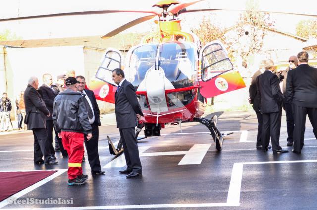 Florin Sinescu a participat duminică, 4 noiembrie 2012, la Iaşi, la inaugurarea Punctului de Operare Aeromedical de la sediul Inspectoratului pentru Situaţii de Urgenţă Iaşi