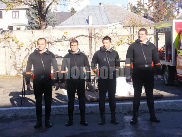 ISU Suceava are propriul echipaj de scafandri