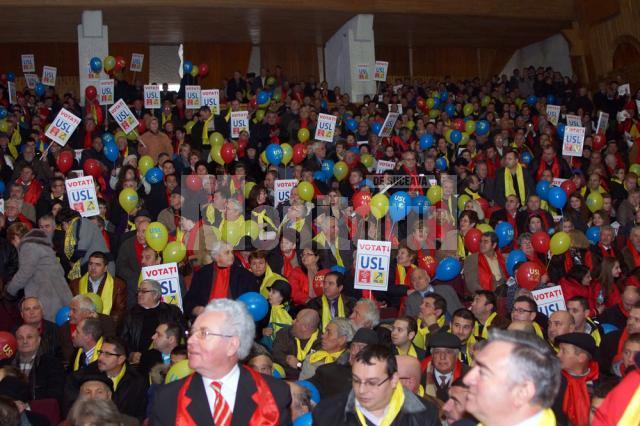Peste 1000 de persoane au venit să susţină candidaţii USL